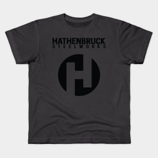 Hathenbruck Steelworks Full Logo Black Lettering Kids T-Shirt